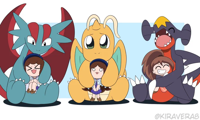 sisters and their dragons! (ft. gijinkas) #PokemonScarletViolet 