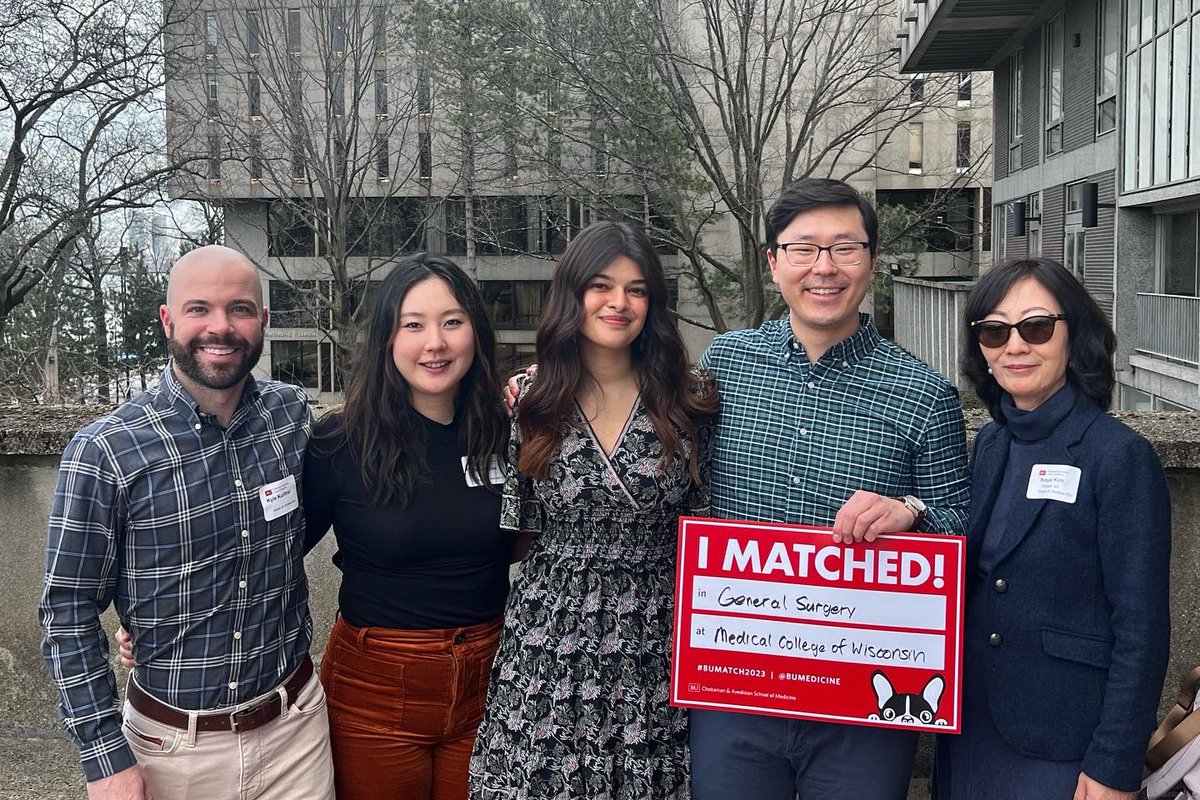 A.J. Kim, MD (@_andrewjkim) on Twitter photo Absolutely thrilled to be joining <a href="/MCWSurgery/">MCW Surgery</a> for my residency training! Can’t wait to meet my co-residents, faculty, and everyone else <a href="/MedicalCollege/">Medical College of Wisconsin</a> . Endlessly grateful for family, friends and faculty who helped me get here. #Match2023 #gensurgmatch2023 <a href="/BUMedicine/">Boston U Chobanian & Avedisian School of Medicine</a> Absolutely thrilled to be joining <a href="/MCWSurgery/">MCW Surgery</a> for my residency training! Can’t wait to meet my co-residents, faculty, and everyone else <a href="/MedicalCollege/">Medical College of Wisconsin</a> . Endlessly grateful for family, friends and faculty who helped me get here. #Match2023 #gensurgmatch2023 <a href="/BUMedicine/">Boston U Chobanian & Avedisian School of Medicine</a>