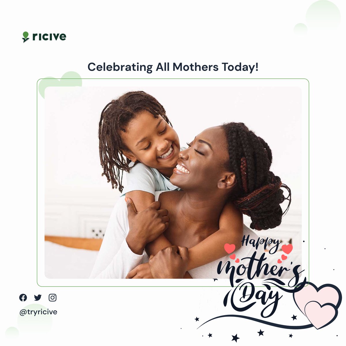 NabbyOfRicive's tweet photo. Happy Mother's Day to all the incredible mothers out there!
.
.
#ricive #riciveapp #mothersday https://t.co/ysKE7kVqwI