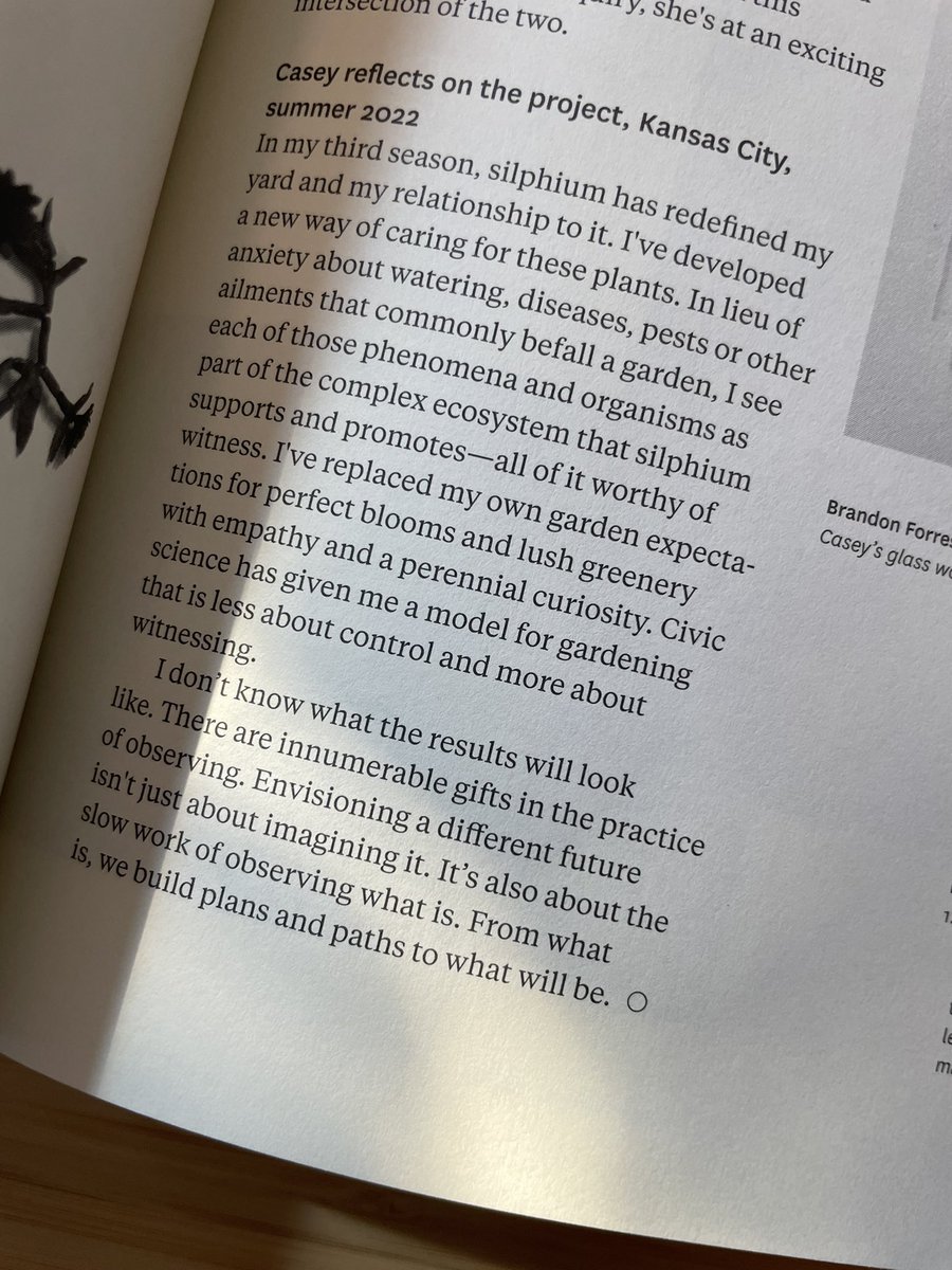 “From what is, we build plans and paths to what will be.” Delighted to collaborate in sharing Casey Whittier’s silphium civic science story in the latest @Greenhorns New Farmer’s Almanac: 
greenhorns.org/almanacs/ <a href="/NatureAsMeasure/">The Land Institute</a>