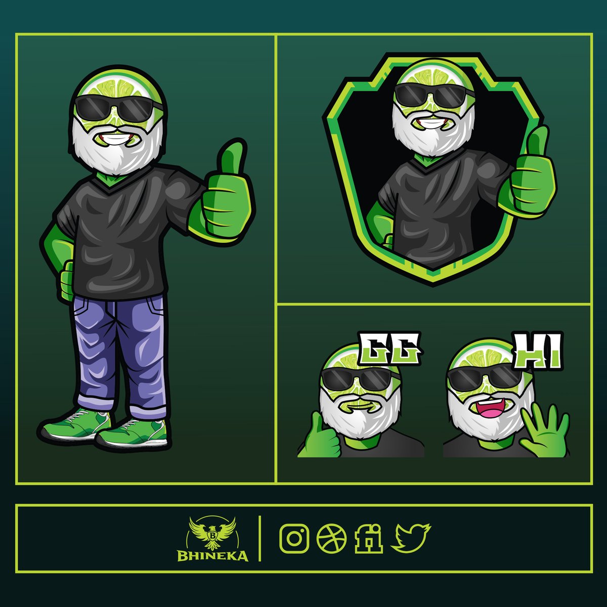 Project from @UncleLimey
Need twitch pack ?? 
HMU fiverr.com/bhineka_ 
Or dm me 📩

#smallstreamer
#SupportSmallStreams
#SupportSmallStreamers #streaming
#gfx <a href="/sme_rt/">streamachine retweets 🇬🇧</a> #emotes #badges #panels #twitchaffiliate #discord 
#graphicdesign #twitch #mascot #twitchartist #design #Logo