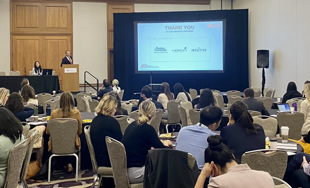 bsc_urology's tweet photo. Happening NOW @ #SGS2023! Still a few seats left for upcoming presentations by @AmandaEcker1, @MA_Barker_MD, @n_donovan14, @steveradtke, Dr. Ferzandi &amp; our own @TriciaDaigle. Join us AZ Ballroom Salons 1-3 for lectures &amp; discussion for #FPMRS/#FMIGS fellows &amp; young attendings! https://t.co/dhQ4Y2Hy7n