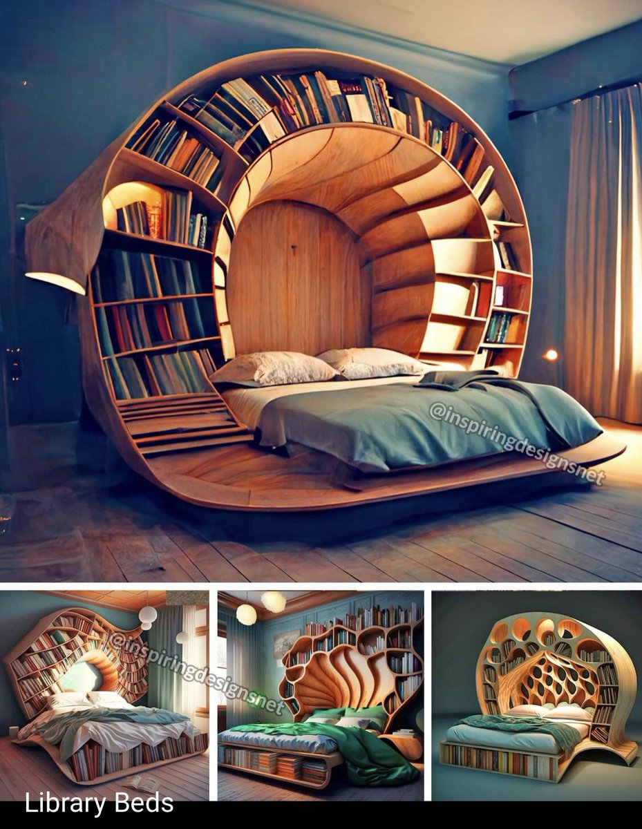 Today I came across ‘Library Beds’ and now I cannot get the idea out of my head. Who else fancies one of these? 📚🛏️