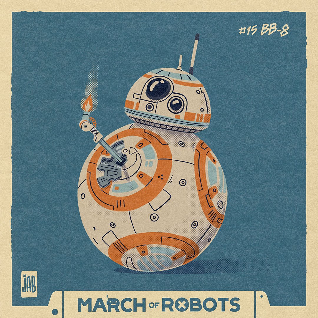 JABVitamine's tweet photo. #marchofrobots #marchofrobots2023 #bb8 #starwars #starwarsart #starwarsfanart #robot #robotart #robotartist #scifiart #scifi #thumbup #bb8droid #newgeneration #fanart #popart #popculture #movieart #illustration #portrait #portraitart #characterdesign #characterart #artchallenge https://t.co/isGrC3QY8f