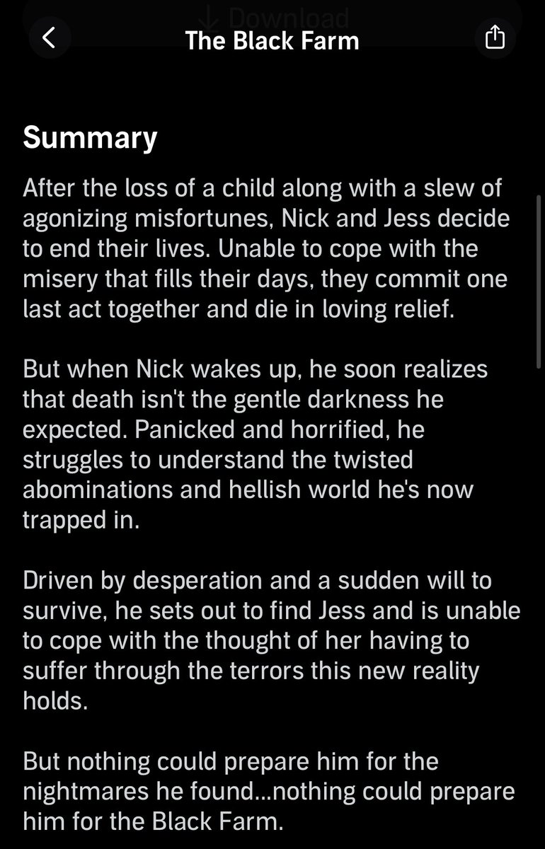 The Black Farm is gratuitously gory &amp; horrifically violent with the perfect narrator…it’s like they made it just for me!
Thanks <a href="/EliasWitherow/">Elias Witherow</a> &amp; <a href="/TomVoiceover/">TomVoiceover</a> <a href="/audible_com/">Audible</a> 
#TheBlackFarm #Horror #Audible