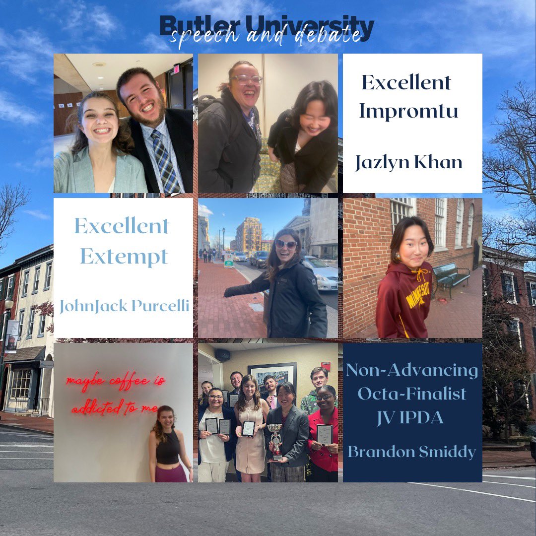 DAWGSspeak's tweet photo. Thanks @PiKappaDelta for a great national tournament this past weekend. Some of our highlights were our novice Eva breaking to Semi-Finals of DI, watching Abby become the JV tournament champion in speaker points, and JohnJack eating four cheesesteaks. Congrats to our competitors! https://t.co/hfCP3ReRHZ