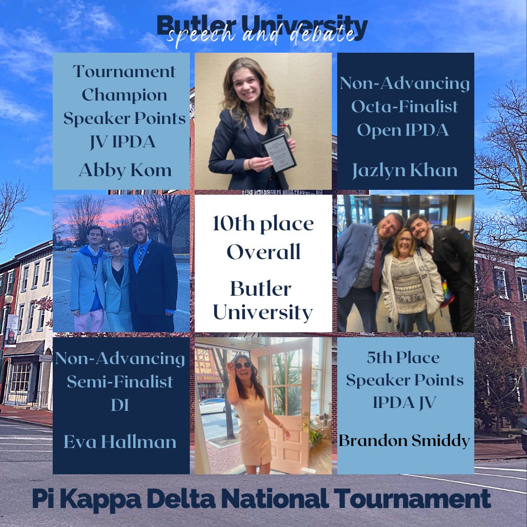 DAWGSspeak's tweet photo. Thanks @PiKappaDelta for a great national tournament this past weekend. Some of our highlights were our novice Eva breaking to Semi-Finals of DI, watching Abby become the JV tournament champion in speaker points, and JohnJack eating four cheesesteaks. Congrats to our competitors! https://t.co/hfCP3ReRHZ