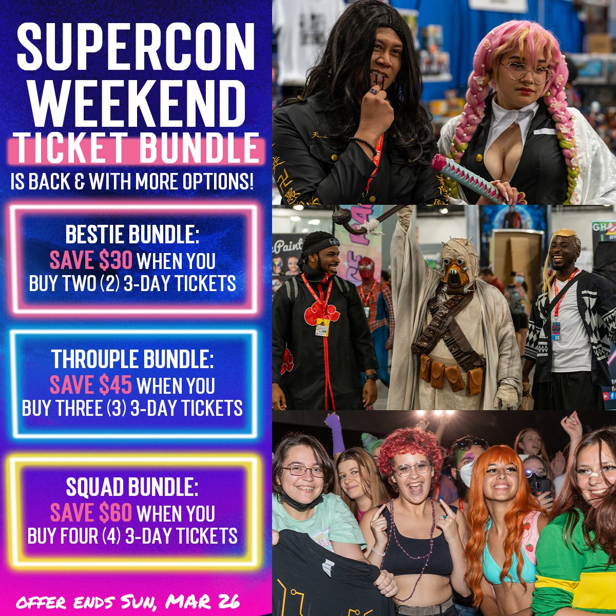 Florida Supercon on Twitter "For a limited time save with Supercon