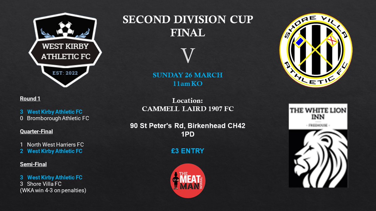 Focus now turns to Sunday with our first Final against @ShoreVillaAth.

Be great to have as many down as possible to show support⚽️

Details are below:

#UTWKA