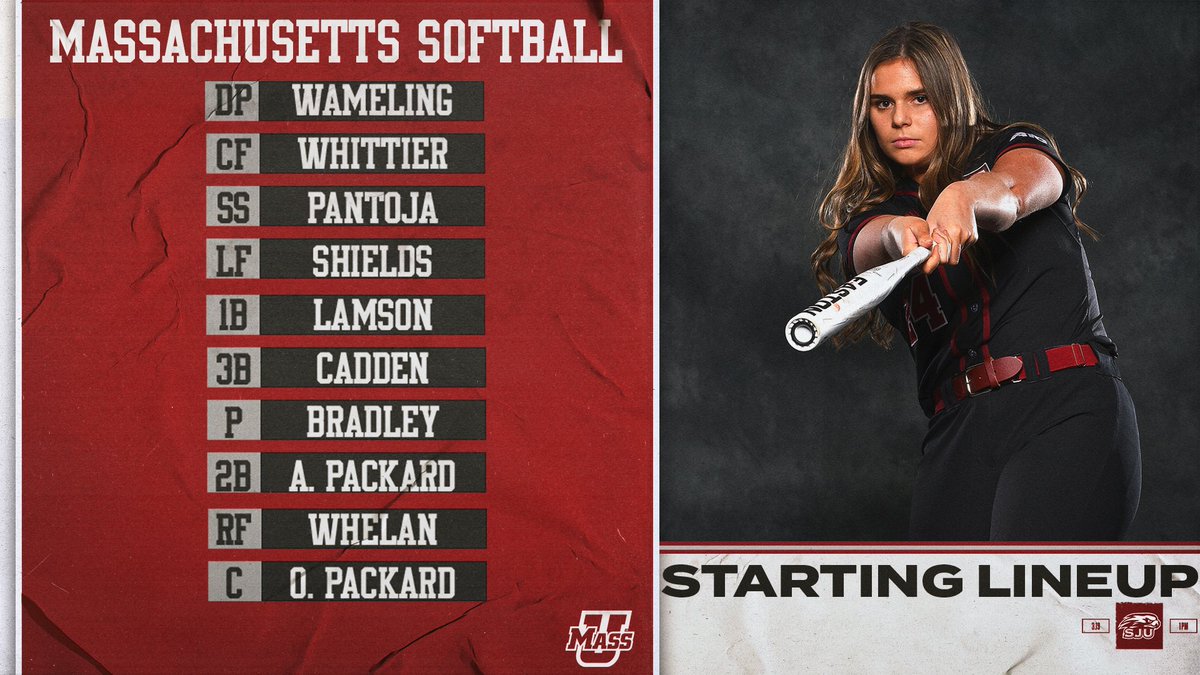 UMassSoftball's tweet photo. It's #UMSB time! 🙌
📊 https://t.co/1ONcuQbxhe
#Flagship 🚩 https://t.co/0JEaU2bac1