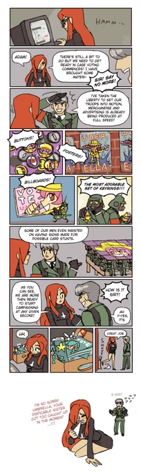 Poorly Aged Things except this outdated Skullgirls comic aged in the best way possible since both the girls who didn't make it in the old playable character poll are actually playable proper these days  😌 