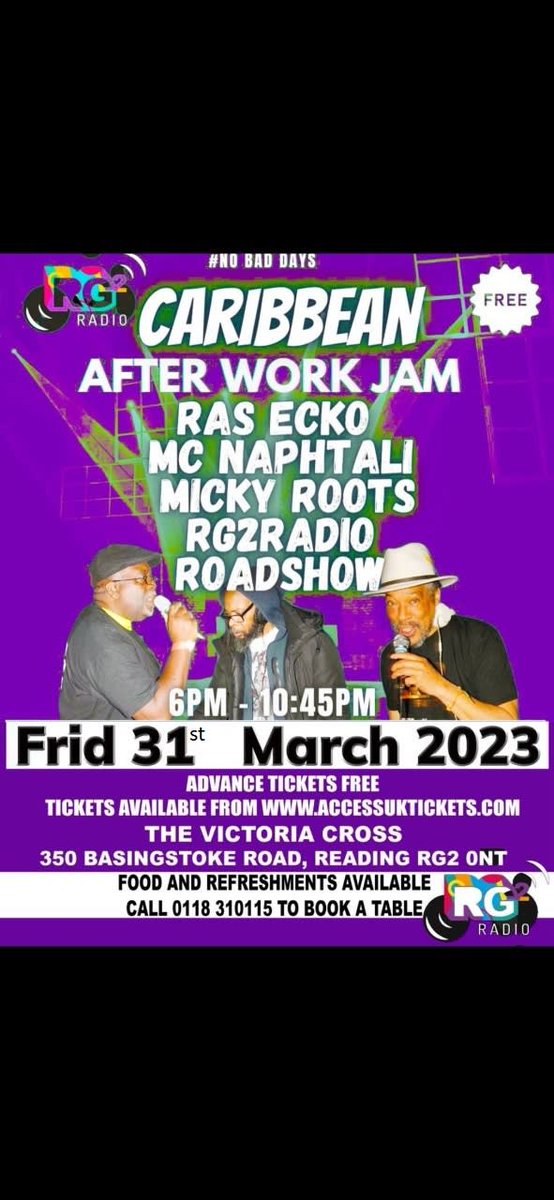 VickyCrossRDG's tweet photo. We've got the amazing guys from RG2 Radio back to end your month the best way. Tickets not needed but you most definitely want to book a table. We'll see you, with a drink in hand, on the 31st. https://t.co/5XXaRDCXOT