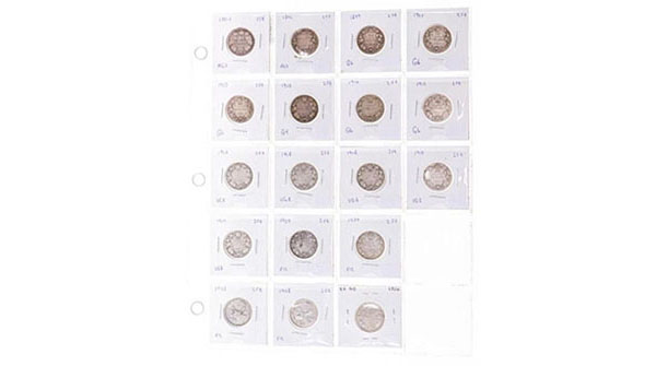 Grouping of Canada Silver 25 Cents 18 Coins
auctionnetwork.hibid.com/lot/150354931/… - Mixed Stock &amp; Collectibles | Coins, Stamps, Banknotes, RCM &amp; More! Online Auction  Sunday, March 19, 2023 at 6:30pm EST.
#OnlineAuction #CoinAuction #Stamps #Collectibles #Banknotes #Auction