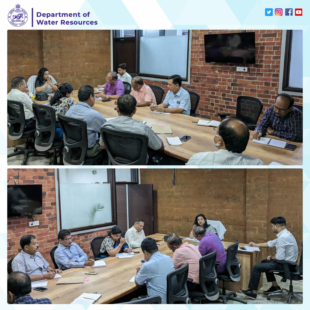 Anu Garg, IAS, DC-Cum-ACS, water resources stressed accelerated completion of priority projects, in the meeting with the senior officers of the department. 
@CMO_Odisha @TukuniSahu @_anugarg @OIIPCRA_OCTDMS @OLICLTD  #AccelerateProgress #PrioritizeProjects #DCACS