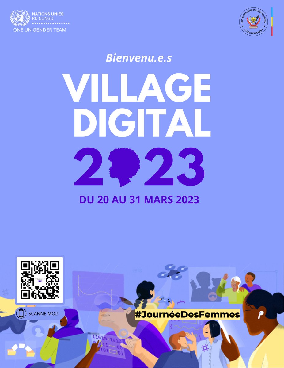 ONUFemmesRDC's tweet photo. 📢 ÊTES-VOUS PRÊT.E.S À NOUS REJOINDRE DEMAIN ? 🟣

Voici un rappel de l'adresse du Village Digital : Lapina (référence église catholique fatima), Kinshasa 🇨🇩

@UnaidsDRC @UNHCR_DRC @PNUDRDC @MONUSCO @FIDAfriqueOuest @FAORDCongo @UNESCOKinshasa @UNICEFDRC @unjhro @UN_Lemarquis https://t.co/NPwlFc3ngA