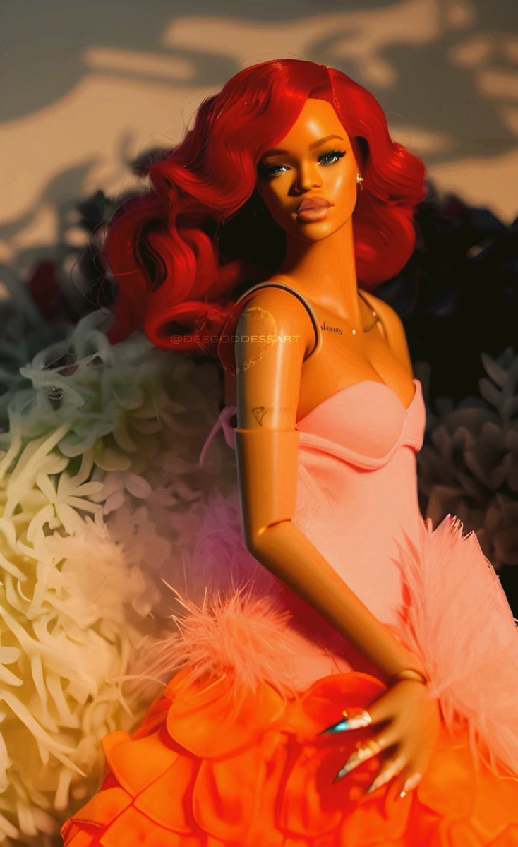 DeeDior333's tweet photo. I created this AI Generated art I didn’t think it would blow up  I’m talking bout million ppl engage with the post and post of them wannna purchase🥹my DM Going crazy bout these dolls @rihanna @Barbie  We Got Money To Make!!!! #trending #rihannadoll #barbie #AIArtwork #aiartist https://t.co/6Y8Nrl3f64