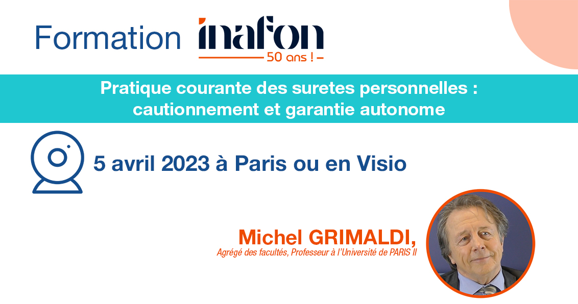 Mathieu_inafon's tweet photo. 🏠 Formez-vous sur les sûretés personnelles avec Michel GRIMALDI, le 5 avril 2023 de 9h00 à 12h30 à Paris ou en Visio ! 

Inscriptions &amp; infos 👉 https://t.co/X2KGm2FcLn 

#Formation #Immobilier #Sîretés #Cautionnement #Garantie https://t.co/h0rmaCAday