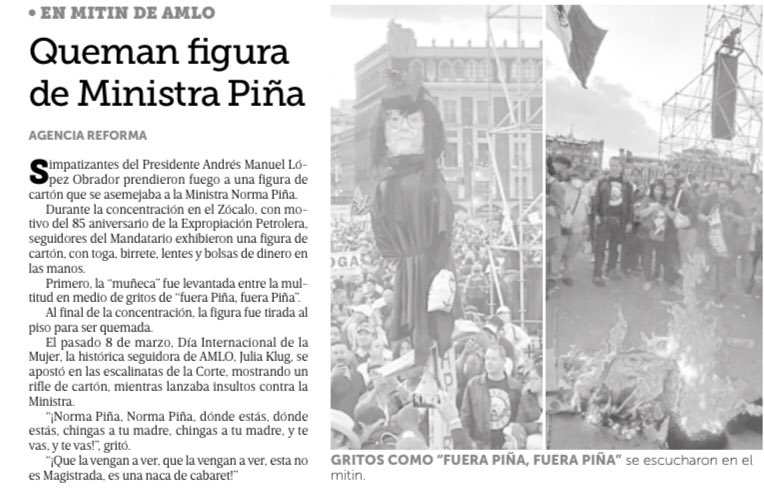 Esto no es Normal, en un país democrático.

Lo condenó y deberíamos todos condenarlo. 

Promover la violencia de este tipo en ninguna circunstancia es correcto y menos de una manifestación del partido en el poder contra la representante de otro poder. 

#DaCoraje