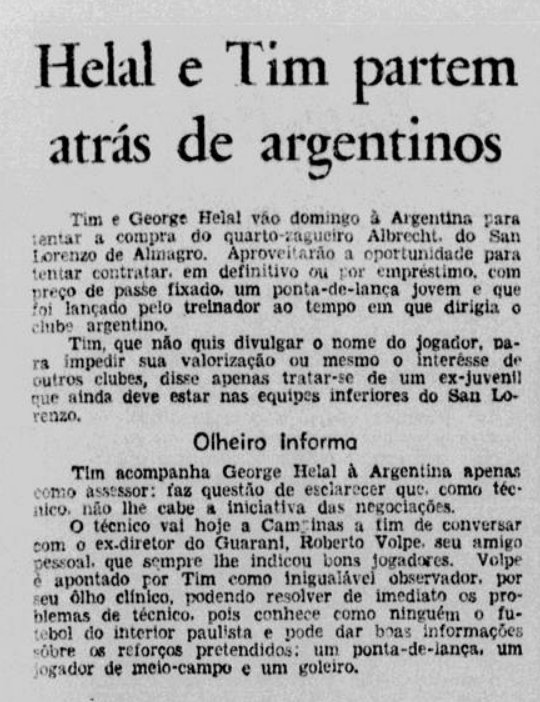 flahistoria's tweet photo. 19/03/1969 #flahistoria
[📰 @jornaldsports]

Helal e Tim partem atrás de argentinos

#Flamengo #FlaTim #FlaGeorgeHelal https://t.co/V5tDZbkkbG
