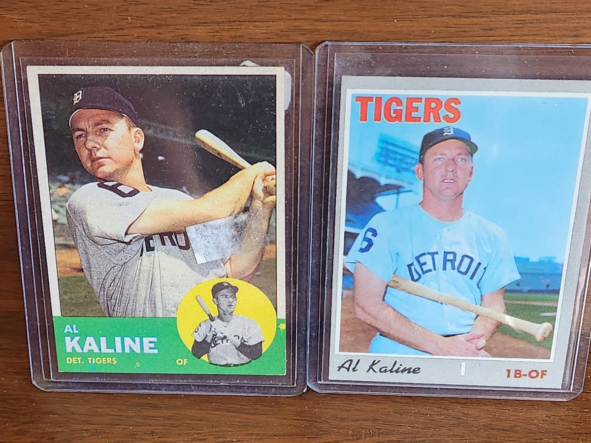 amatlock1's tweet image. Card show pickups this morning. Pretty sharp cards. Looking forward to seeing them in slabs. #Topps #vintage #kaline