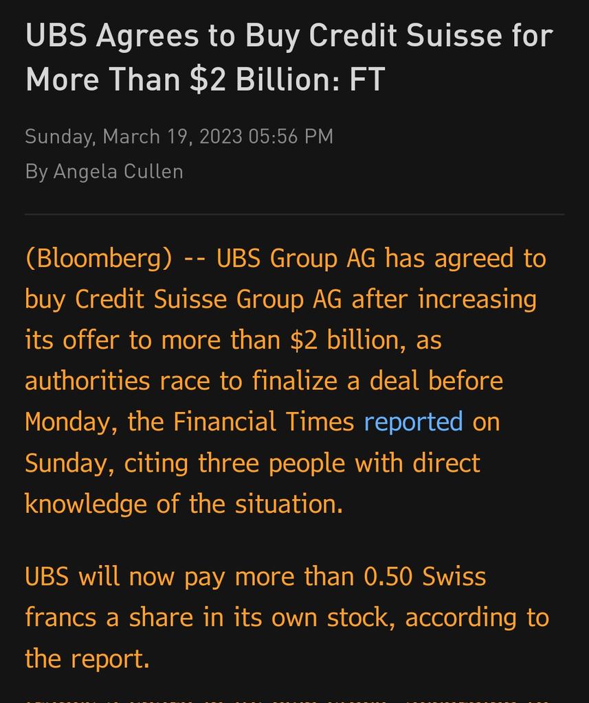 fwred's tweet photo. 🇨🇭 CS deal details from FT and WSJ. https://t.co/a2PfYFDHvr