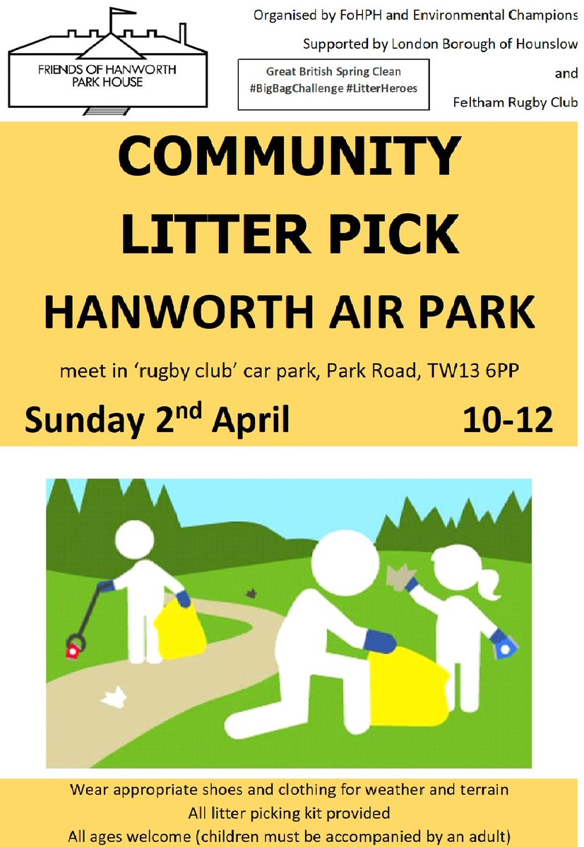 Ahoy!!! Time to tidy up #hanworth air park #litterpicking #bigspringclean