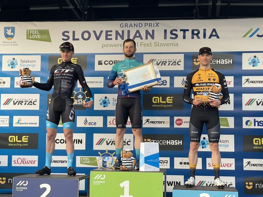 Congratulations to Anze Skok from <a href="/LGSCyclingTeam/">Pogi Team Gusto Ljubljana</a> 3rd place today on 9. GP Slovenian Istria!
