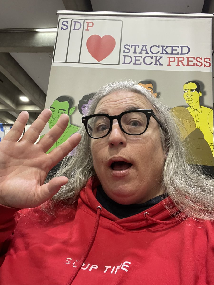 stackeddeckprss's tweet photo. Ready to go at @sacconventions Day 2! Come by table D12 and get your copies of #GhostGhost by @RichardFairgray and #1001BlackMen by @8_Rock! #indiecomics #lgbtqcomics https://t.co/iVB77aMFOW