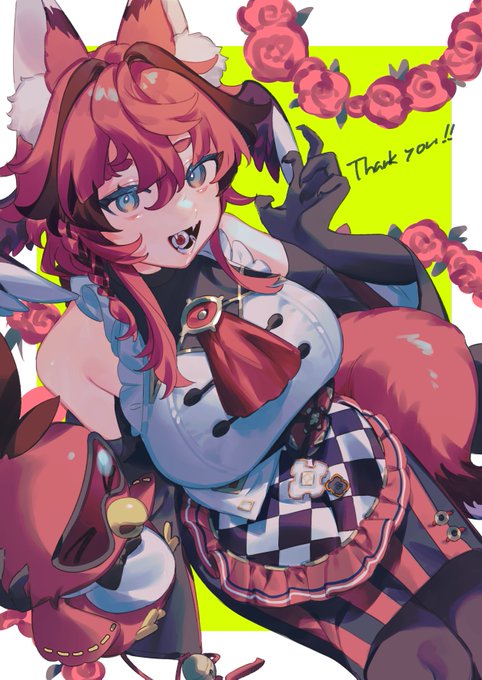 Skebありがとうございました!キャラデザよすぎてノリノリで描いちゃった 