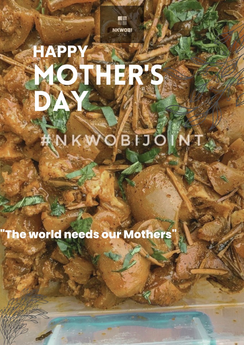 nkwobijoint's tweet photo. WE ARE BORN OF LOVE: Love is our mother ❤

Happy MOTHER'S DAY TO YOU and may your mother's day be filled with as much as Happiness as you brought to our Childhood💝💝
#MothersDay #nkwobi #Lekki https://t.co/OlLaau3mrU