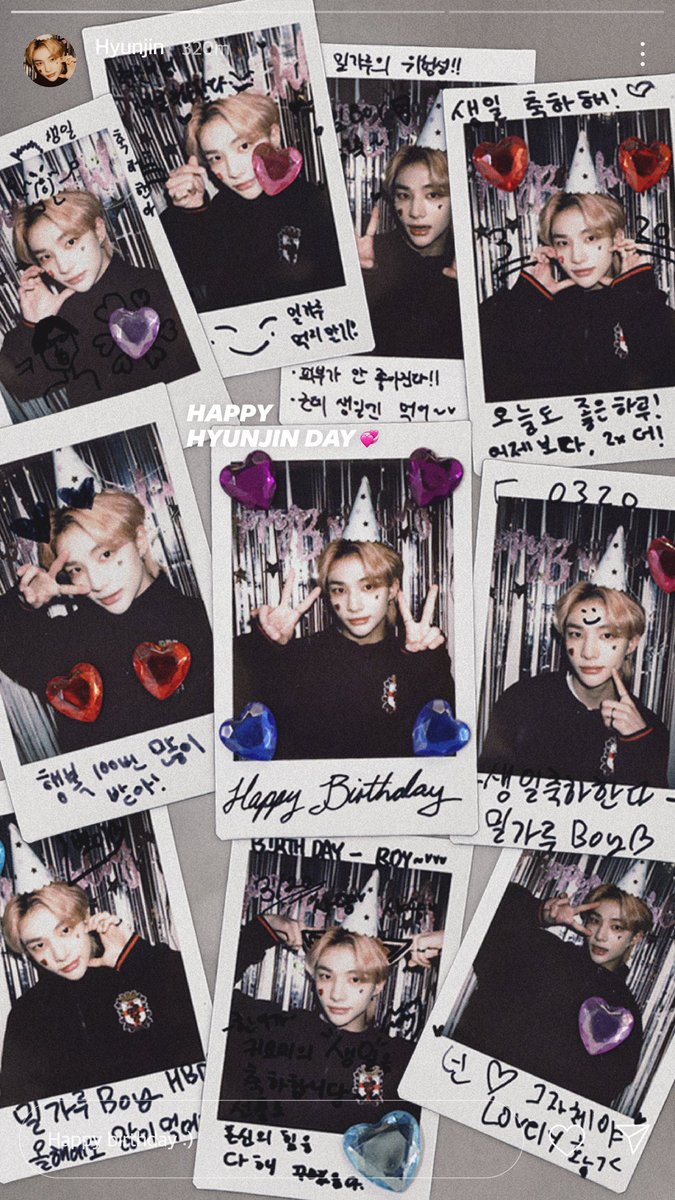 skzinfoesp's tweet photo. Mensajes de Stray Kids felicitando a HJ por su cumpleaños ❣️

🐺 Bang Chan: Sé 100 veces más feliz!
🐰 Leeknow: feliz cumpleaños
🐰🐷 Changbin: Eres ♡ en sí mismo, encantador hwang ><"

GENIUS DANCER HYUNJIN
#영원보다_오래_사랑해_현진아
#HyunjinPaintsTheWorld
#HappyHyunjinDay https://t.co/888BUSKDkl