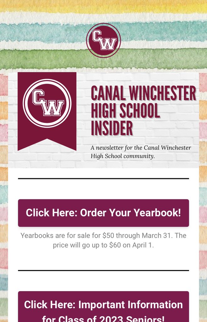 CWHS Insider: smore.com/1zx6g-cwhs-ins…