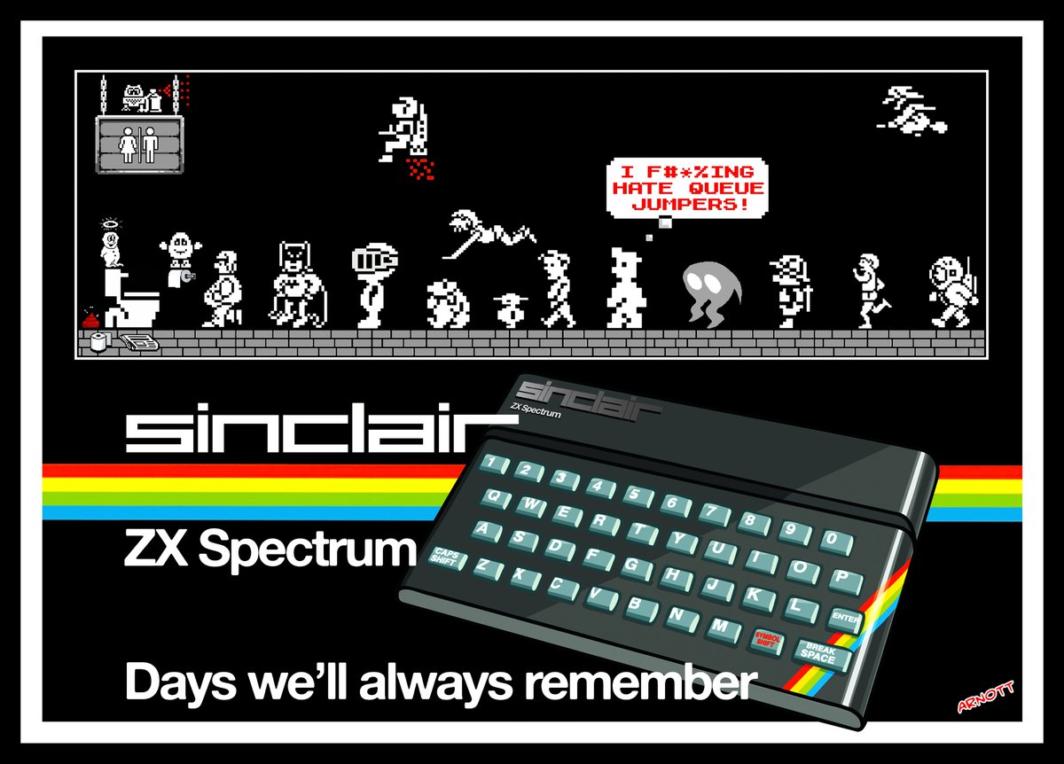 So #ZXSpectrum is trending AGAIN! 🤯

As we all get older it's always nice to reflect on...

Days we'll always remember ❤️🙏

#ZXSpectrum #Sinclair #SinclairResearch #8bit #80s #1980s #computer #computing  #retrocomputing  #retrogames #retrogaming #retrogamer #nostalgia #artwork