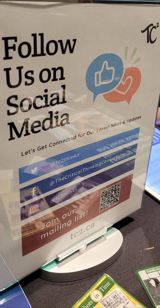 TC2thinks's tweet image. ATM: We are at the @bctf AGM today and tomorrow! Come and say, "hi!" and check out our new resources! We are excited to be back in-person after many years!
#bctfagm
#bctf