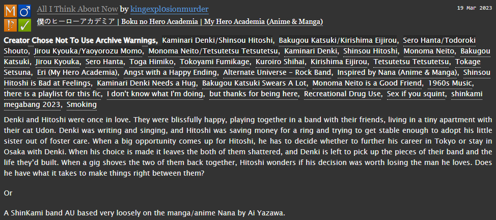 It's here! My contribution to the <a href="/shkmmegabang/">18+ Shinkami Mega Bang @ POSTING!</a> !! Thanks to the mods for all of their support, along with my beta and my artists! 

archiveofourown.org/works/45865633