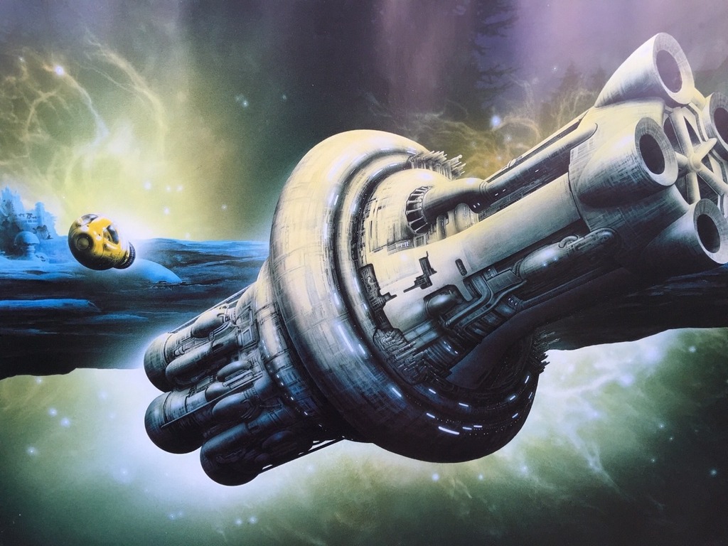 70s SciFi Art on Twitter "Jim Burns cover art for Peter F Hamilton’s Pandora’s Star, 2004"