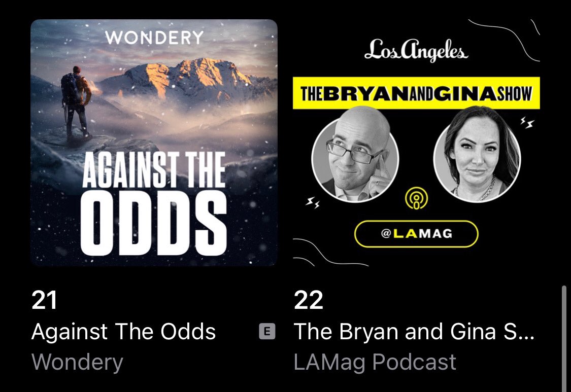 You beautiful people have pushed our newly-launched show to #22 on the charts. Get us to #1 and I’ll give out <a href="/markgeragos/">Mark Geragos</a>’s ATM PIN! 

<a href="/GinaGrad/">(((gina grad)))</a> <a href="/gpatricksmith/">Gary Smith</a> <a href="/LAmag/">Los Angeles Magazine</a>