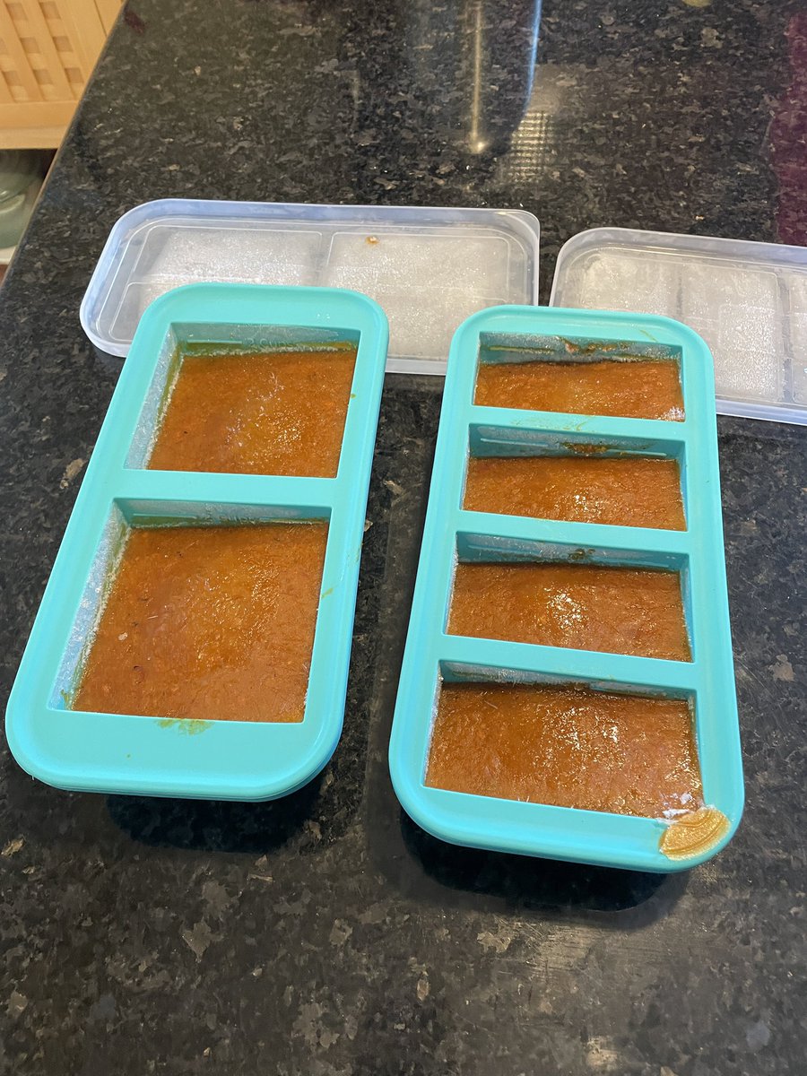 sciencegirlcdn's tweet photo. Soup friends. There are only 2 of us but I like to make a big batch.  I picked up these souper cubes at Lee Valley and I can freezer my soup in 1 cup or 2 cup measures. Love them. Good for stock too https://t.co/ZrzoSq0PRg
