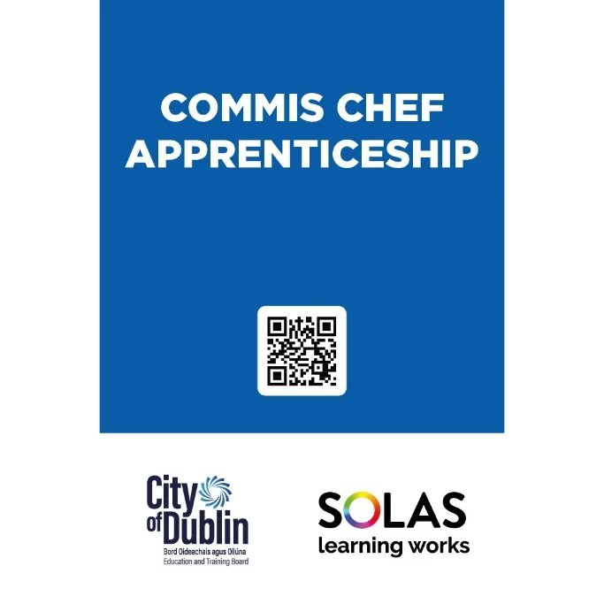 FETCollegeIde's tweet photo. Create Your Future in Professional Cookery @ Coláiste Íde College of Further Education, Finglas. 

Scan the QR codes for more info or visit us at our Open Day on Thursday 23rd March in our Finglas campus from 12pm to 4pm.

#professionalcookery #chefcourses #createyourfuture https://t.co/xCC7GbcIoh