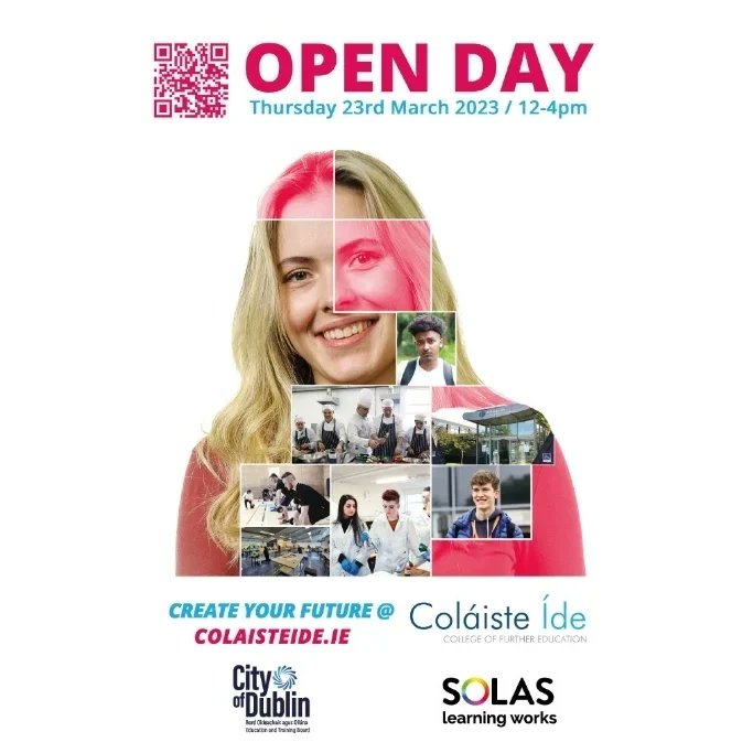 FETCollegeIde's tweet photo. Create Your Future in Professional Cookery @ Coláiste Íde College of Further Education, Finglas. 

Scan the QR codes for more info or visit us at our Open Day on Thursday 23rd March in our Finglas campus from 12pm to 4pm.

#professionalcookery #chefcourses #createyourfuture https://t.co/xCC7GbcIoh