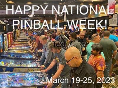 Happy National Pinball Week!
#TPF2023