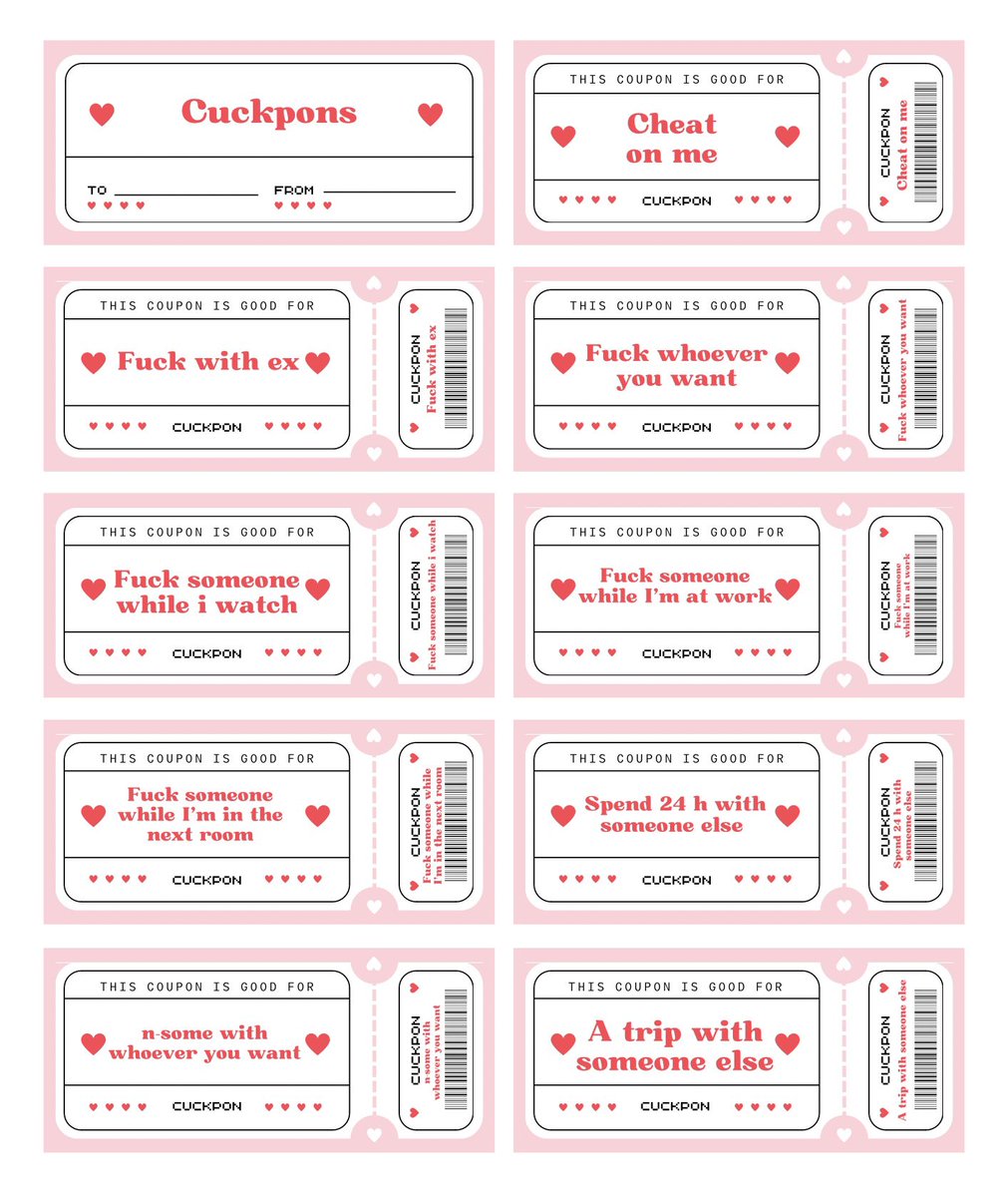 Thegaycuckold's tweet photo. Hope my bf will enjoy my gift🥰

(obviously each coupon doesn’t expire and can be reused) https://t.co/EPvxV7kU2F