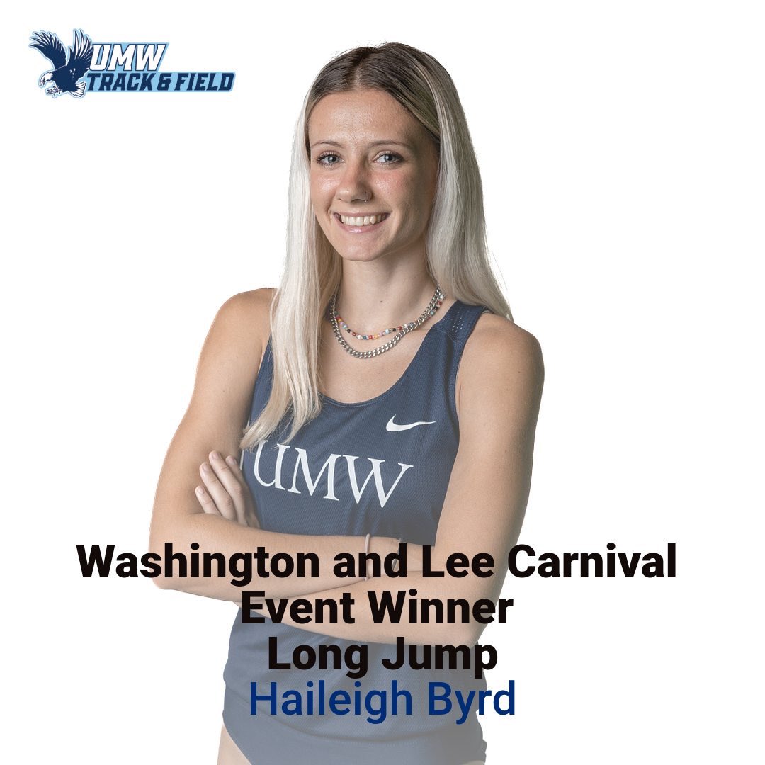 We left W&L with some great season opener performances but we also had an event winner in the long jump! Congrats Haileigh! #umwxctf #getdirtygowash #umwathletics #marywash