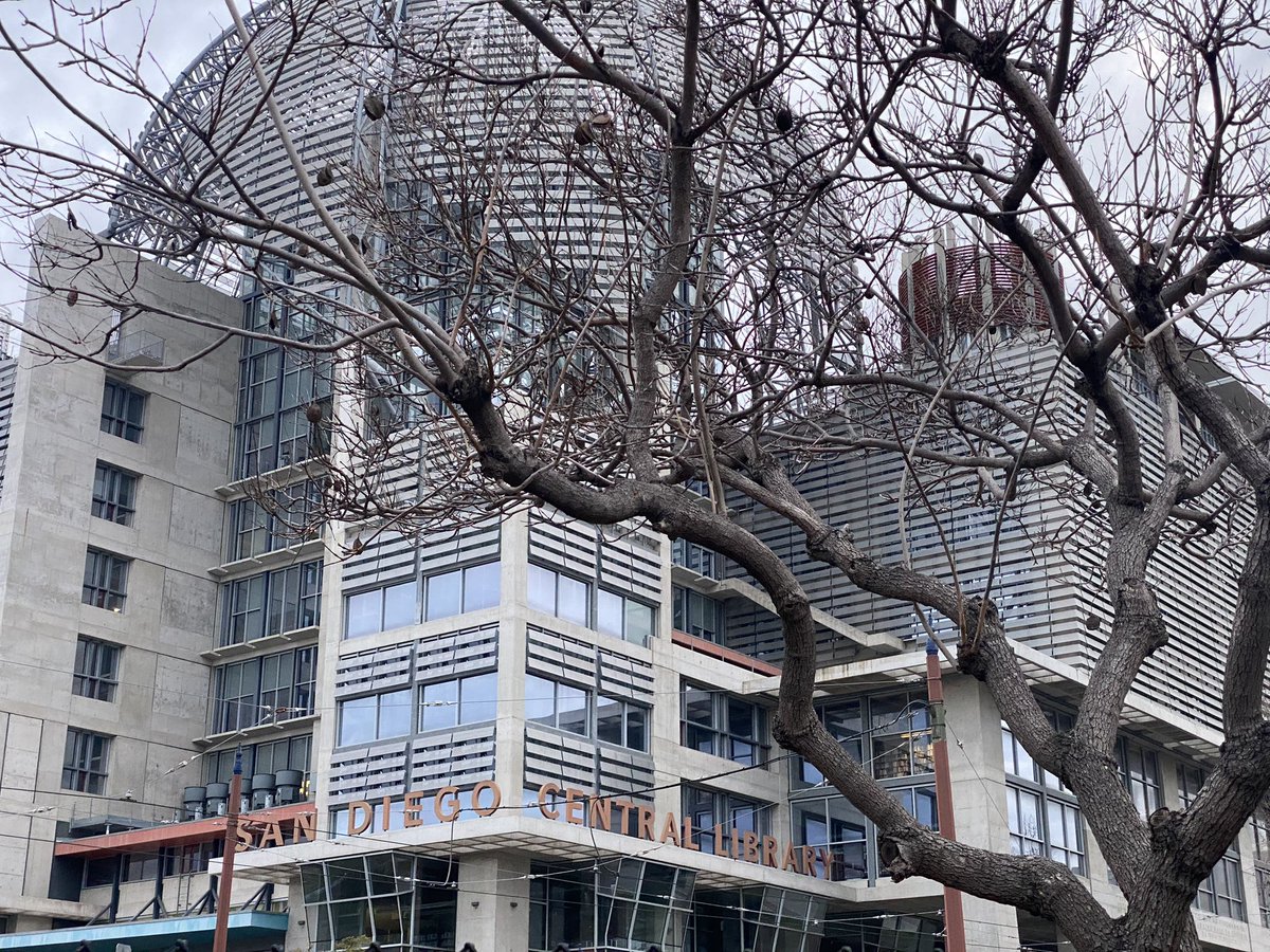 lori_huntsman's tweet photo. Early bird gets the worm or the hot chocolate in this case! 🍫 Trolley ride downtown for a brisk morning walk with #teacher friends. Saw some sights along the way. #HouseMovers out with the old, in with the new. Plus the #SanDiegoPublicLibrary 📚 #HotChocolateRun2023 🏃🏽‍♀️#weekend https://t.co/R7SiqFVf4u