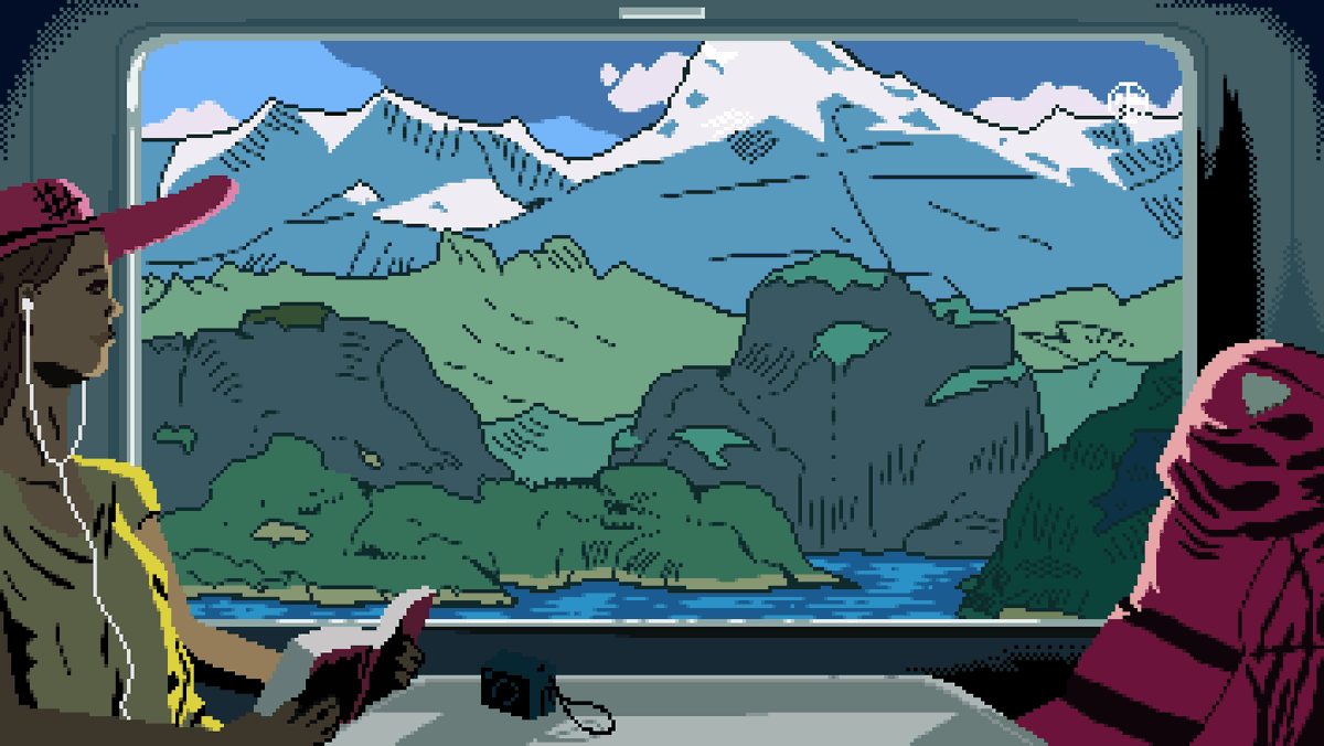 MankuuA's tweet photo. Redraw of a frame from the music video for Hunnybee by @UMO #pixelart https://t.co/cDPiyaf1VY