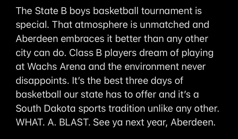 RyanDeal_605's tweet photo. #StateBs https://t.co/xzjNC3MtQ1