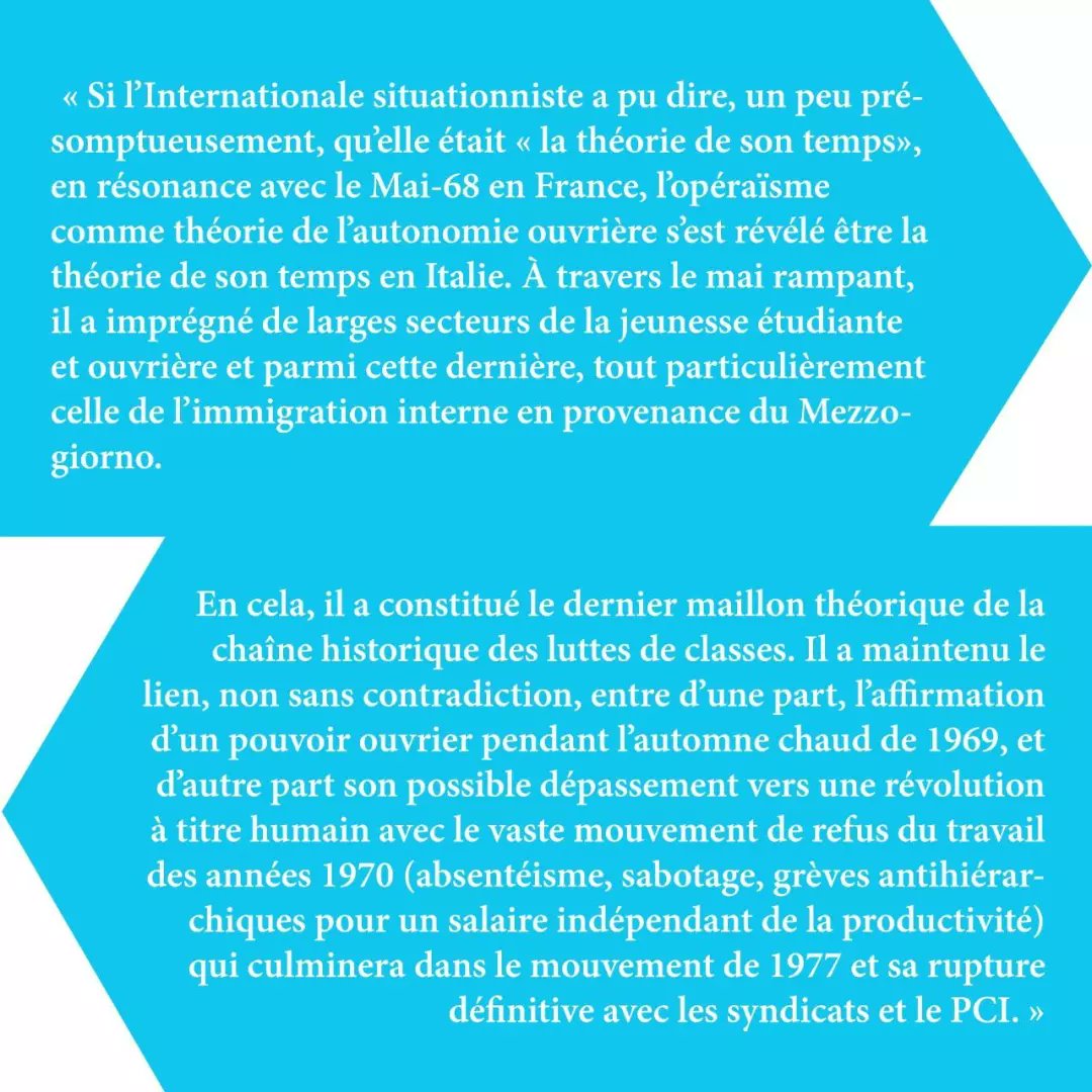 ClasseCollectif's tweet photo. 🚩 Discussion sur l'autonomie italienne et l'opéraïsme 
👉RDV vendredi 31 mars au local Camarade.
✳️Présentation du livre par l'auteur puis discussion ouverte https://t.co/Uaiugw91P3