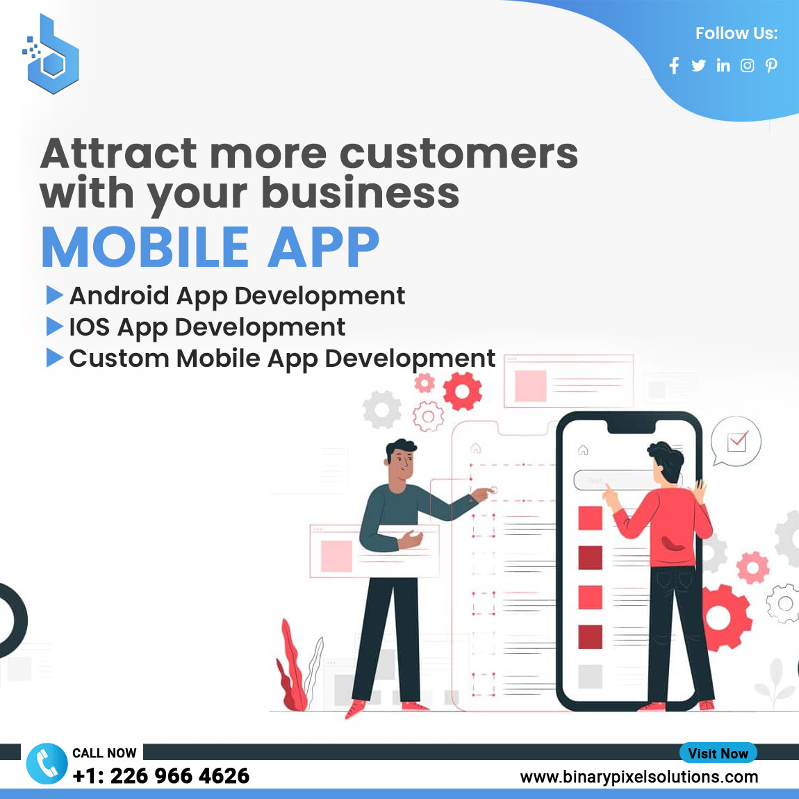 binarypixel_'s tweet image. Your world is at your fingertips with our mobile app services

➡Get in touch with us for more information: binarypixelsolutions.com/mobile-app-dev…

#appdevelopment #mobileappdevelopment #iosdevelopment #BinaryPixel #BinaryPixelSolutions #OnlineBrand #Canada #MobileAppServices
#OnTheGoSolutions