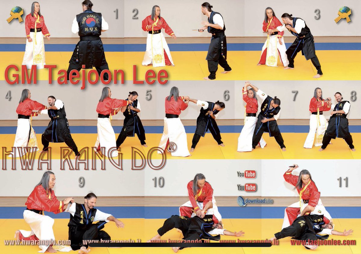GmTaejoon's tweet photo. Grandmaster Taejoon Lee demonstrating a knife defense technique in the March 2023 2nd Edition of Budo International.

#hwarang #hwarangdo #taesoodo #martialarts #knife #knifedefense #selfdefense #budointernational #taejoonlee #화랑 #화랑도 #이태준 https://t.co/79ZrVCwoTN