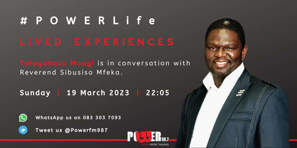Powerfm987's tweet photo. [ON AIR] #LivedExperiences 

The importance of our names. What kind of power do our names carry?  Are we a true reflection of our names? 
@TshegoMoagi_ chats to Reverend Sibusiso Mfeka &amp; Lucas Nkosi, HR development practitioner with a key interest in identify crisis. 

#POWERLife https://t.co/eKvQDnRKRQ
